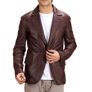 Leather Blazer men