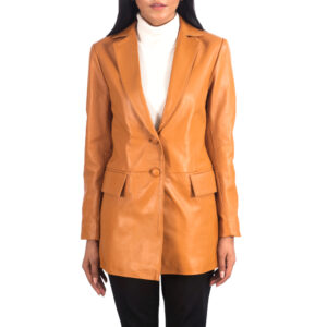 Leather Blazer Women