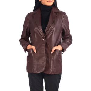 Leather Blazers Women