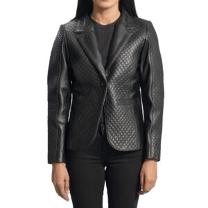 Leather Blazer Women