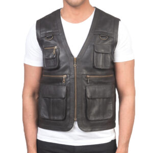 Leather Vest Men