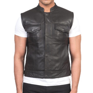 Leather Vest Men