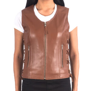 Leather Vest Women