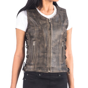 Leather Vest Women