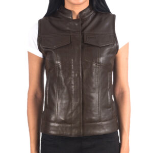 Leather Vest Women