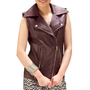 Leather Vest Women