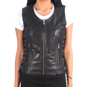 Leather Vest Women