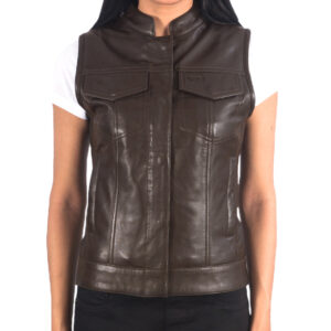 Leather Vest Women